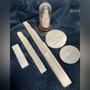 Selenite Bundle - Cleanse, Charge & Elevate -Crystal Energy - DO NOT BUNDLE
